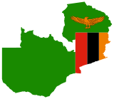 Mapa Zambie