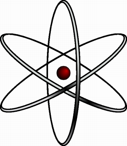 Vektorov obrzek, ilustran klipart Atom zdarma ke staen, Symboly vektor do vaich dokument