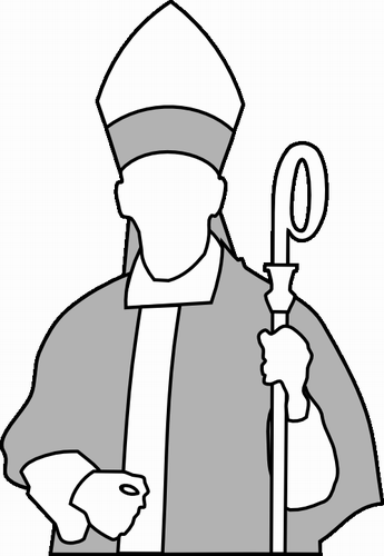 Vektorov obrzek, ilustran klipart Biskup zdarma ke staen, Nboenstv vektor do vaich dokument