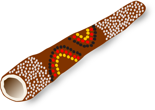 Vektorov obrzek, ilustran klipart Didgeridoo zdarma ke staen, Hudba vektor do vaich dokument