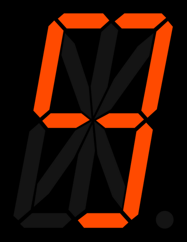 Vektorov obrzek, ilustran klipart Digitln znak 9 zdarma ke staen, Symboly vektor do vaich dokument