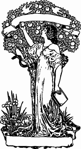 Vektorov obrzek, ilustran klipart Eva u stromu poznn zdarma ke staen, eny vektor do vaich dokument