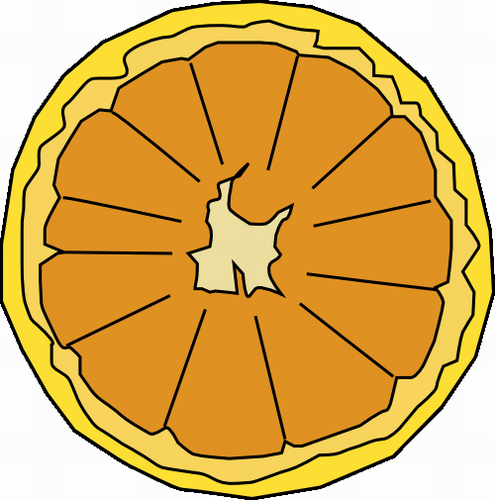 Vektorov obrzek, ilustran klipart Grapefruit zdarma ke staen, Ovoce vektor do vaich dokument