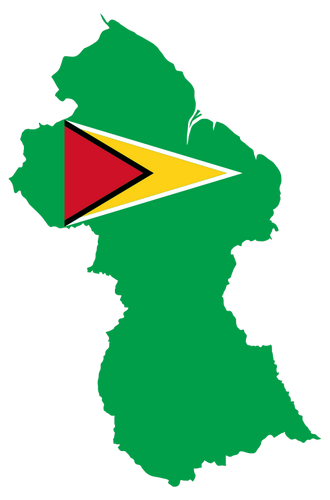 Vektorov obrzek, ilustran klipart Guyana zdarma ke staen, Mapy vektor do vaich dokument