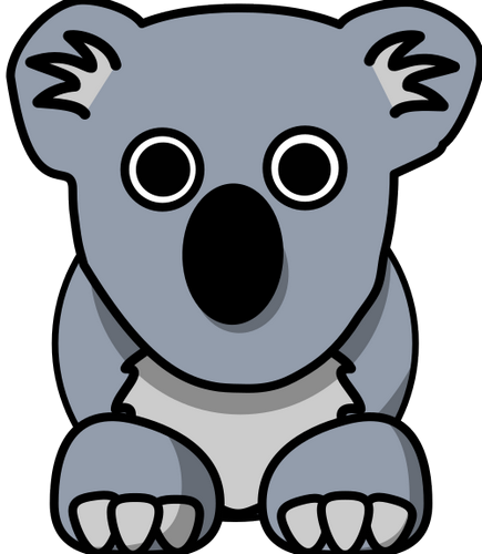 Vektorov obrzek, ilustran klipart Koala zdarma ke staen, Zvata vektor do vaich dokument