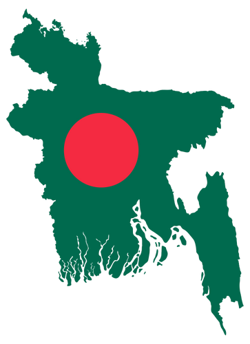 Vektorov obrzek, ilustran klipart Mapa Banglade zdarma ke staen, Mapy vektor do vaich dokument