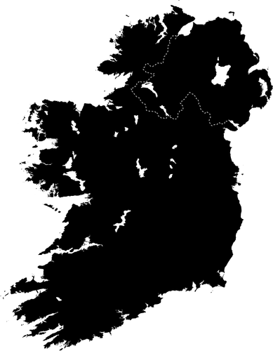 Vektorov obrzek, ilustran klipart Mapa Irska zdarma ke staen, Mapy vektor do vaich dokument
