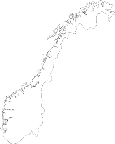 Vektorov obrzek, ilustran klipart Mapa Norska zdarma ke staen, Mapy vektor do vaich dokument