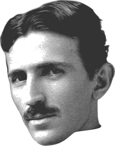 Vektorov obrzek, ilustran klipart Nikola Tesla zdarma ke staen, Osobnosti vektor do vaich dokument