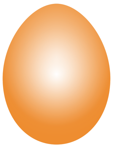 Vektorov obrzek, ilustran klipart Oranov vajko zdarma ke staen, Velikonoce vektor do vaich dokument