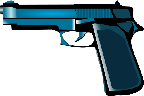 Vektorov obrzek, ilustran klipart Pistole zdarma ke staen, Ostatn vektor do vaich dokument