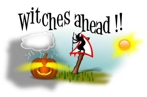 Vektorov obrzek, ilustran klipart Pozor, jeibaby! zdarma ke staen, Halloween vektor do vaich dokument