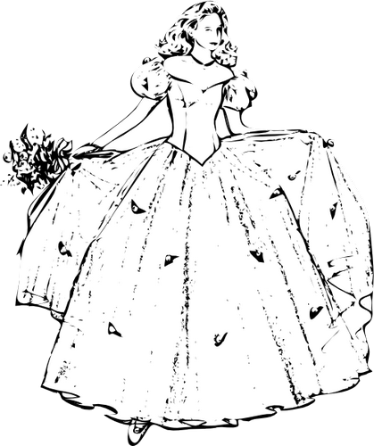 Vektorov obrzek, ilustran klipart Princezna zdarma ke staen, eny vektor do vaich dokument