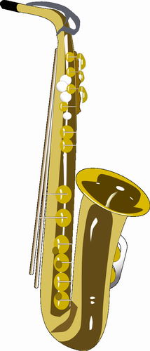 Vektorov obrzek, ilustran klipart Saxofon zdarma ke staen, Hudba vektor do vaich dokument