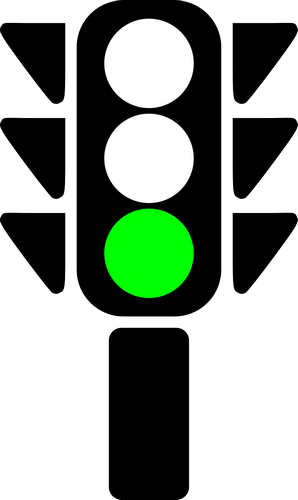 Vektorov obrzek, ilustran klipart Semafor zelen zdarma ke staen, Doprava vektor do vaich dokument