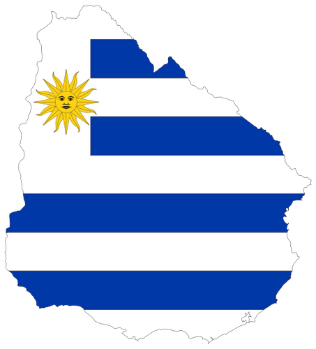 Vektorov obrzek, ilustran klipart Uruguay zdarma ke staen, Mapy vektor do vaich dokument