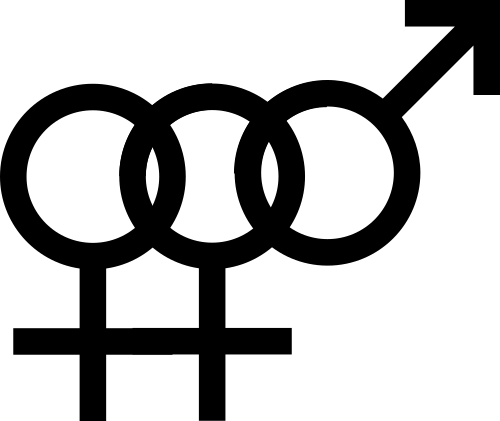 Vektorov obrzek, ilustran klipart ensk bisexualita zdarma ke staen, Symboly vektor do vaich dokument