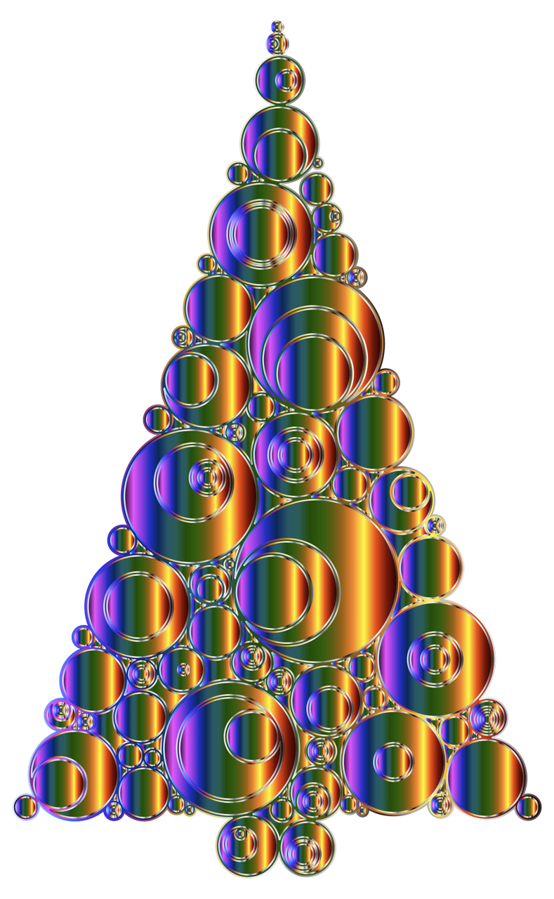 Vektorový obrázek, ilustrační klipart Abstraktní stromeček v rozlišení 789x1280 pixelů zdarma ke stažení, Vánoce vektor do vašich dokumentů