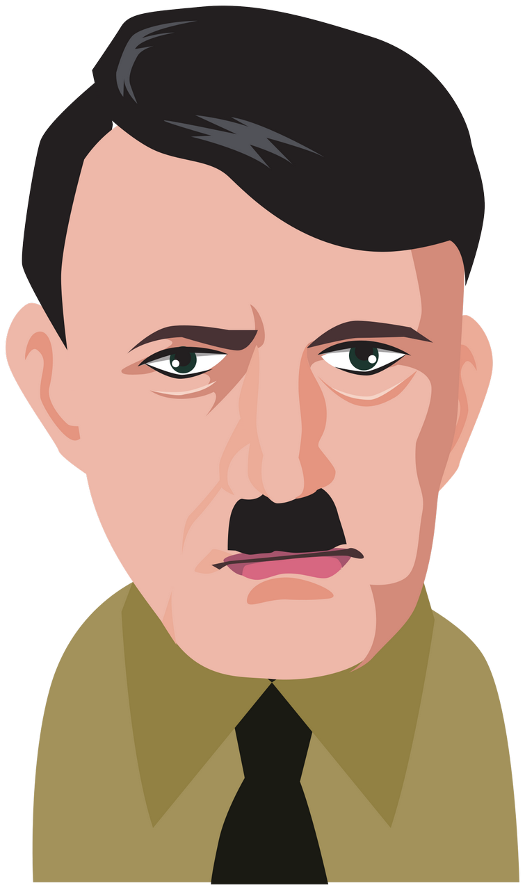 Vektorový obrázek, ilustrační klipart Hitler v rozlišení 755x1280 pixelů zdarma ke stažení, Osobnosti vektor do vašich dokumentů