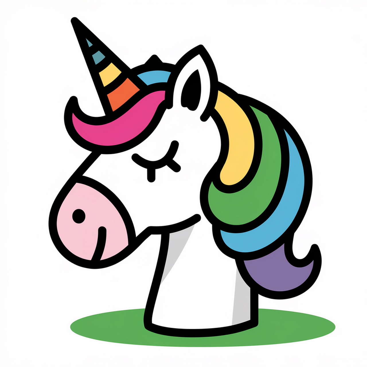 Vektor  Hlava jednoro�ce