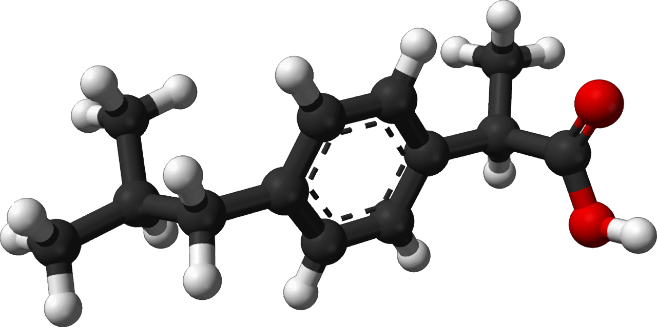 Vektorový obrázek, ilustrační klipart Ibuprofen v rozlišení 1280x638 pixelů zdarma ke stažení, Věda vektor do vašich dokumentů