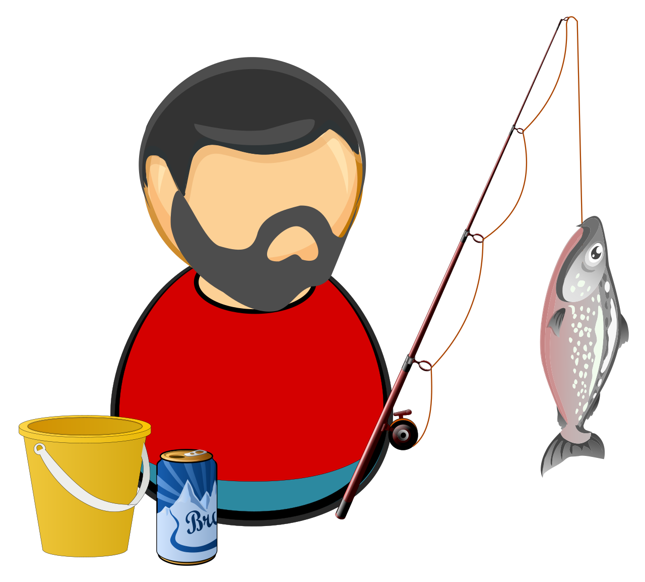 Obrázek, klipart Rybář zdarma ke stažení v rozlišení 1280x1154 px