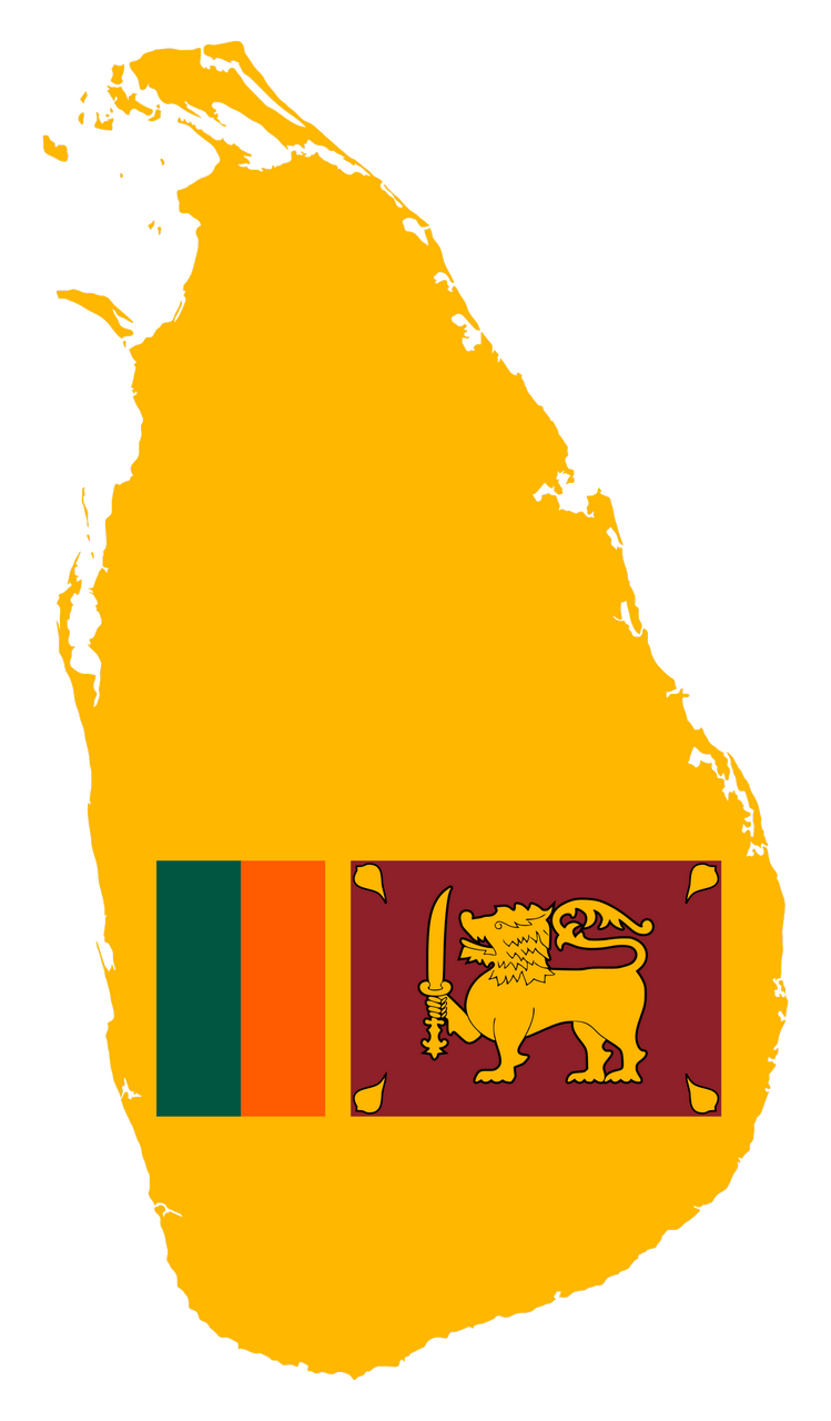 Vektorový obrázek, ilustrační klipart Srí Lanka v rozlišení 749x1280 pixelů zdarma ke stažení, Mapy vektor do vašich dokumentů