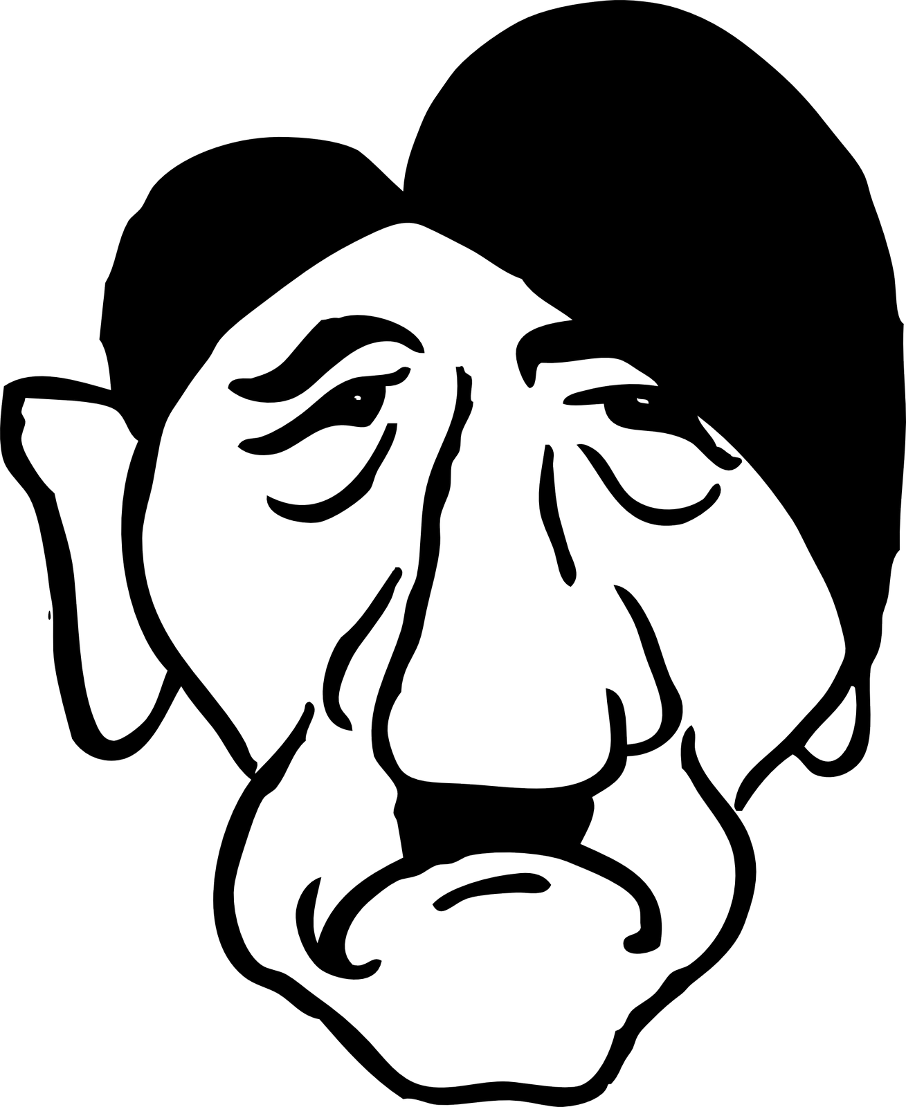 Vektorový obrázek, ilustrační klipart Adolf Hitler v rozlišení 1309x1600 pixelů zdarma ke stažení, Osobnosti vektor do vašich dokumentů