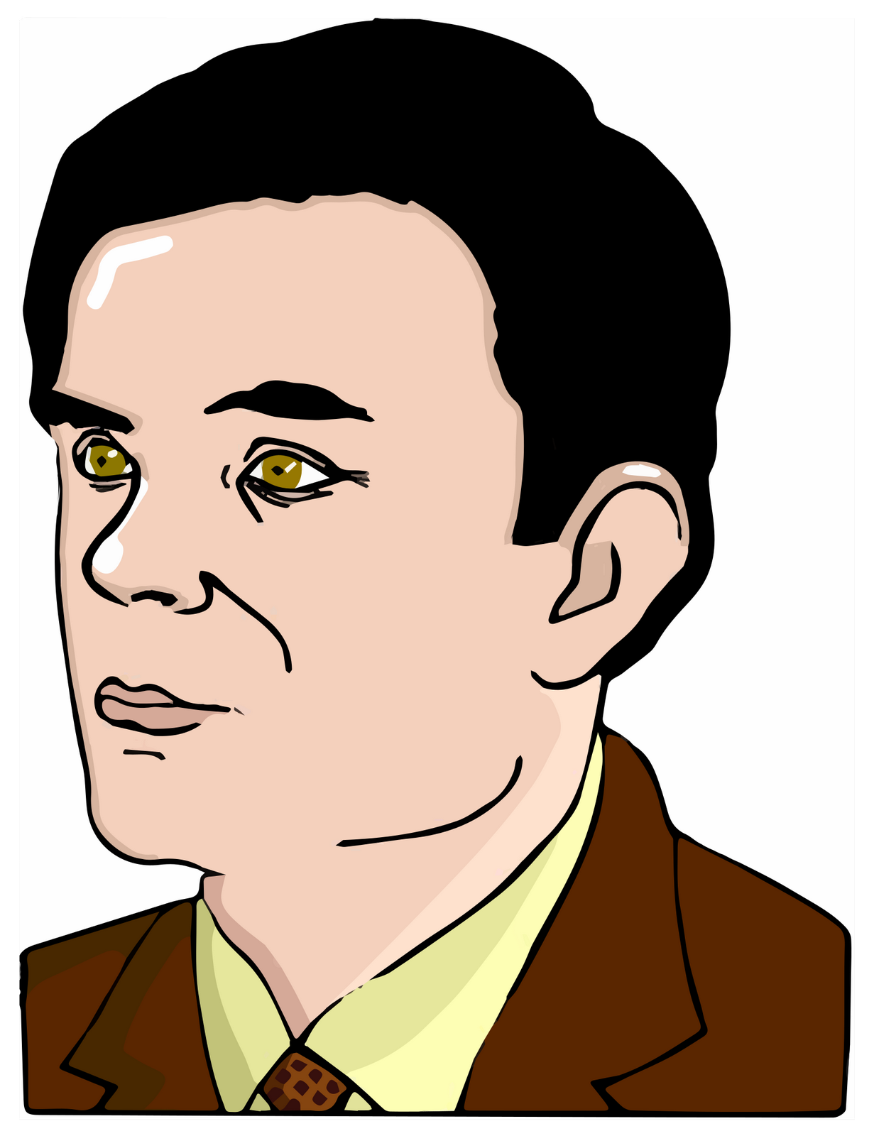 Vektorový obrázek, ilustrační klipart Alan Turing v rozlišení 1231x1600 pixelů zdarma ke stažení, Osobnosti vektor do vašich dokumentů