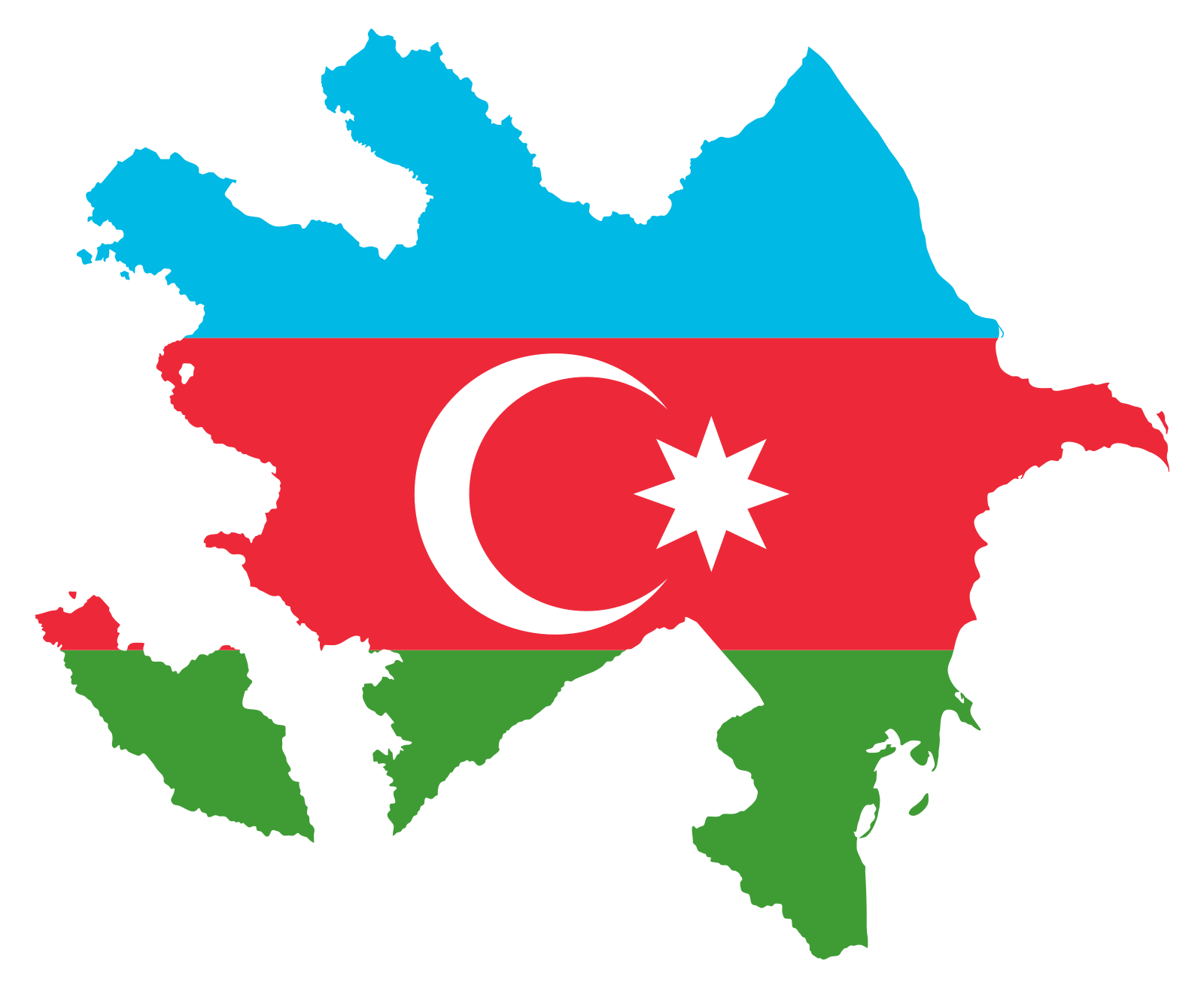 Vektorový obrázek, ilustrační klipart Azerbajdžán v rozlišení 1600x1314 pixelů zdarma ke stažení, Mapy vektor do vašich dokumentů