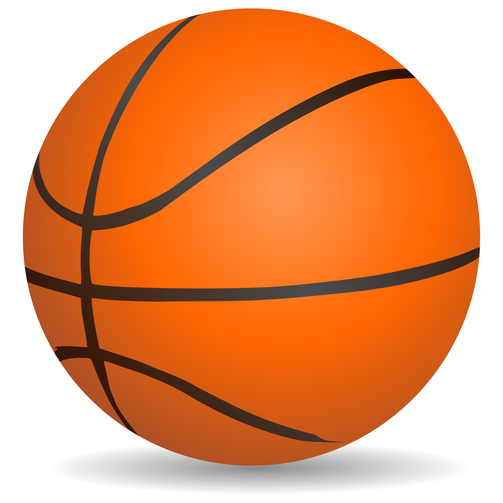 Vektorový obrázek, ilustrační klipart Basketbalový míč v rozlišení 1600x1600 pixelů zdarma ke stažení, Ostatní vektor do vašich dokumentů