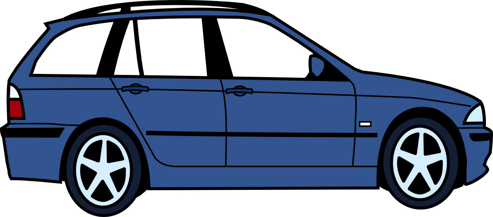 Vektorový obrázek, ilustrační klipart BMW touring v rozlišení 1600x704 pixelů zdarma ke stažení, Auta vektor do vašich dokumentů