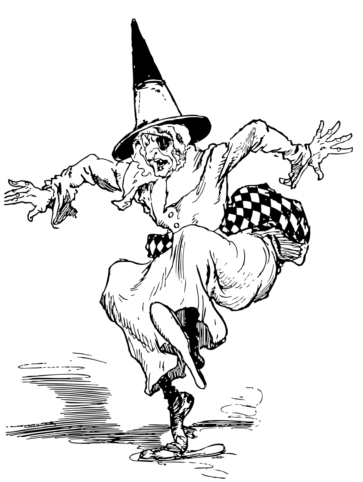 Vektorový obrázek, ilustrační klipart Čarodějnice v rozlišení 1205x1600 pixelů zdarma ke stažení, Ženy vektor do vašich dokumentů