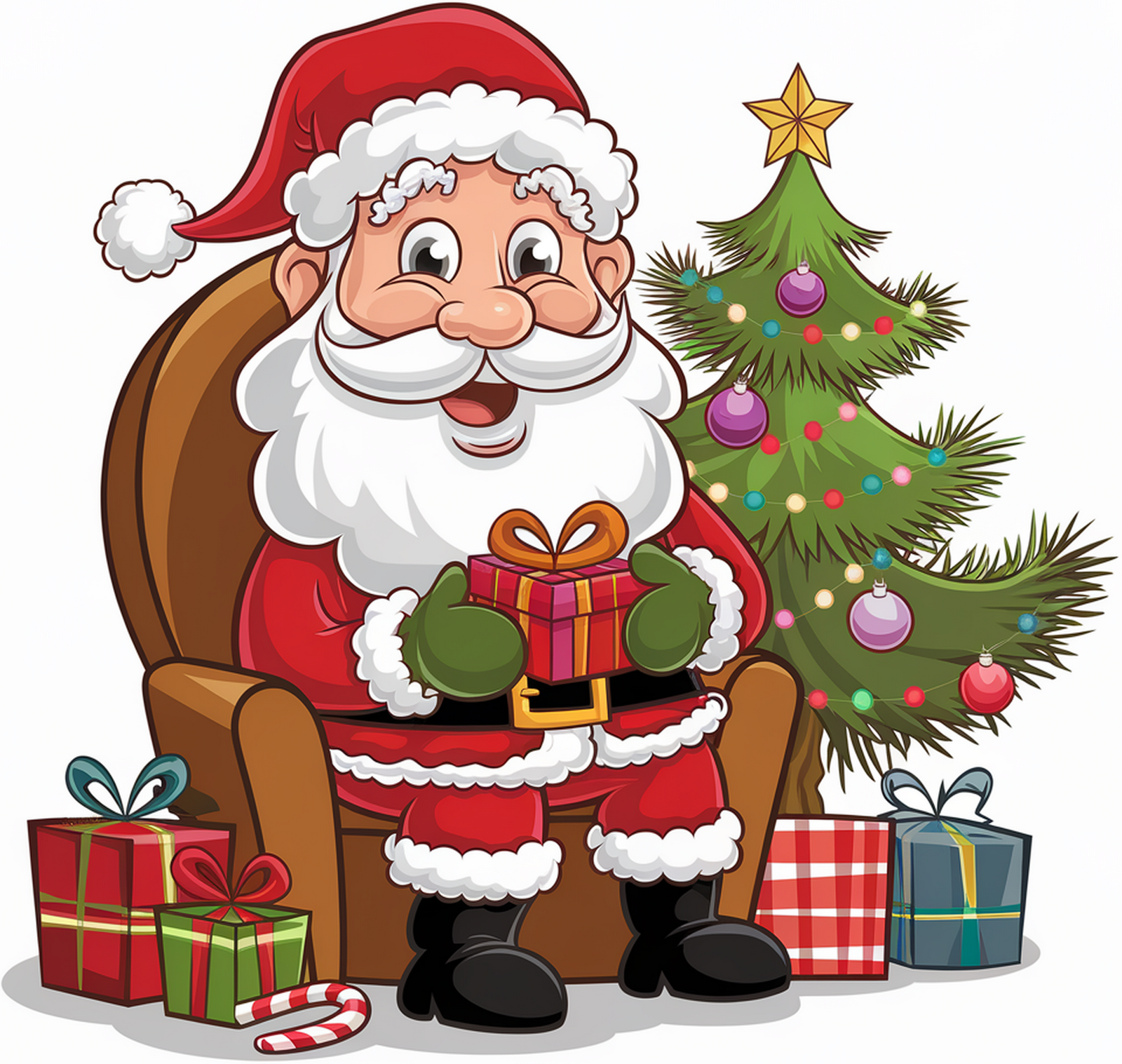 Vektor  Santa s drkem