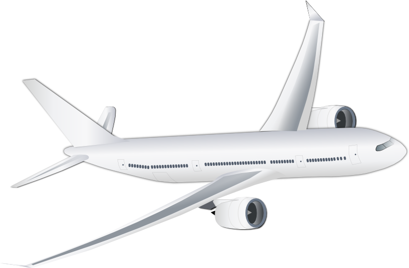 Vektorový obrázek, ilustrační klipart Airbus v rozlišení 800x525 pixelů zdarma ke stažení, Doprava vektor do vašich dokumentů