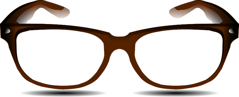Vektorový obrázek, ilustrační klipart Brýle v rozlišení 800x327 pixelů zdarma ke stažení, Přístroje vektor do vašich dokumentů