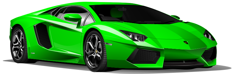 Obrázek, klipart Zelené Lamborghini zdarma ke stažení v rozlišení