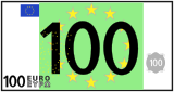 Vektorový obrázek, ilustrační klipart 100 Euro ke stažení, Symboly vektorový obrázek pro vaše dokumenty
