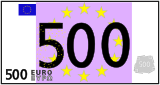 Vektorový obrázek, ilustrační klipart 500 Euro ke stažení, Symboly vektorový obrázek pro vaše dokumenty