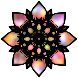 Vektorový obrázek, ilustrační klipart Abstraktní květ ke stažení, Květiny vektorový obrázek pro vaše dokumenty