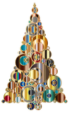 Vektorový obrázek, ilustrační klipart Abstraktní strom ke stažení, Vánoce vektorový obrázek pro vaše dokumenty