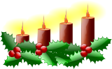 Vektorový obrázek, ilustrační klipart Adventní svícen ke stažení, Vánoce vektorový obrázek pro vaše dokumenty