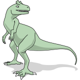 Vektorový obrázek, ilustrační klipart Allosaurus ke stažení, Zvířata vektorový obrázek pro vaše dokumenty