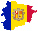 Vektorový obrázek, ilustrační klipart Andorra ke stažení, Mapy vektorový obrázek pro vaše dokumenty
