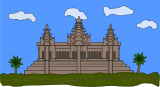 Vektorový obrázek, ilustrační klipart Angkor Vat ke stažení, Stavby vektorový obrázek pro vaše dokumenty