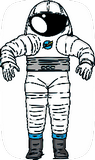 Vektorový obrázek, ilustrační klipart Astronaut ke stažení, Věda vektorový obrázek pro vaše dokumenty