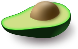 Vektorový obrázek, ilustrační klipart Avocado ke stažení, Ovoce vektorový obrázek pro vaše dokumenty