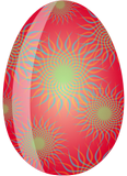 Vektorový obrázek, ilustrační klipart Barevná kraslice ke stažení, Velikonoce vektorový obrázek pro vaše dokumenty