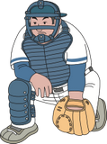 Vektorový obrázek, ilustrační klipart Baseballista ke stažení, Muži vektorový obrázek pro vaše dokumenty