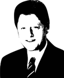 Vektorový obrázek, ilustrační klipart Bill Clinton ke stažení, Osobnosti vektorový obrázek pro vaše dokumenty